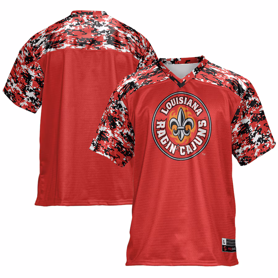 Men's GameDay Greats Maroon Louisiana Ragin' Cajuns Football Jersey - Ujersey Shop