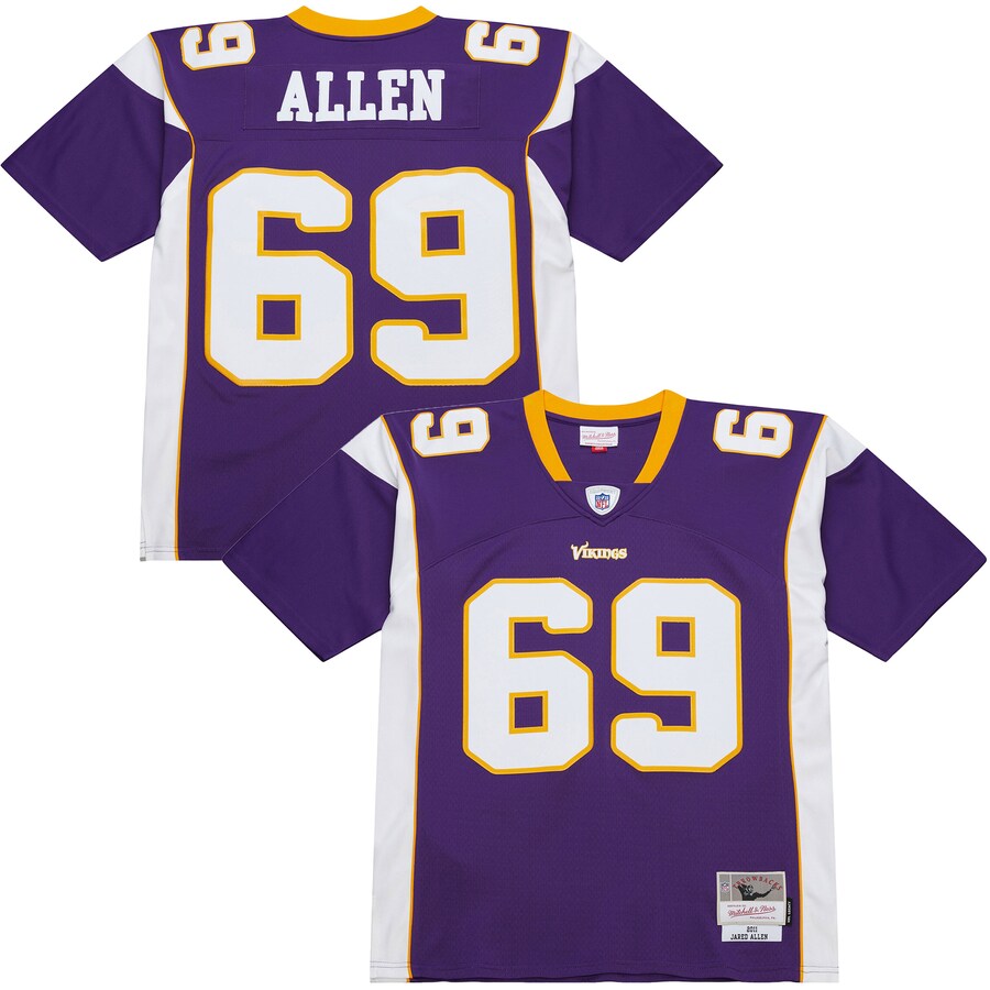 Men's Minnesota Vikings Jared Allen Mitchell & Ness Purple 2011 Legacy Replica Jersey - Ujersey Shop