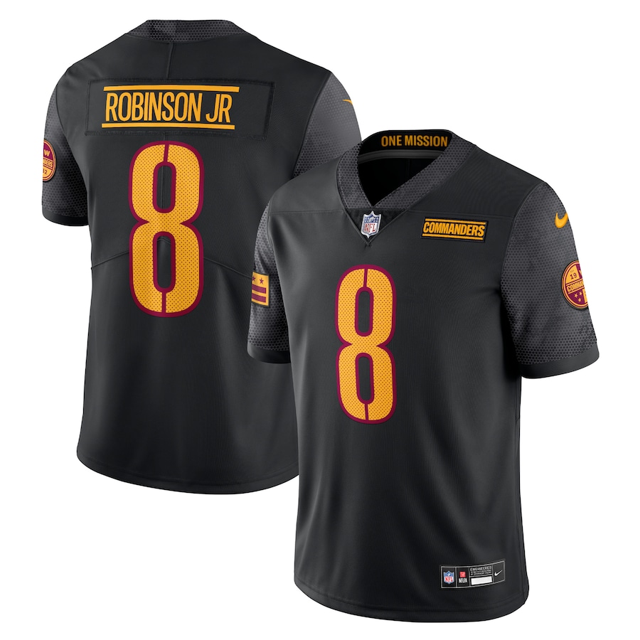 Men's Washington Commanders Brian Robinson Jr. Nike Black  Vapor Untouchable Limited Jersey - Ujersey Shop