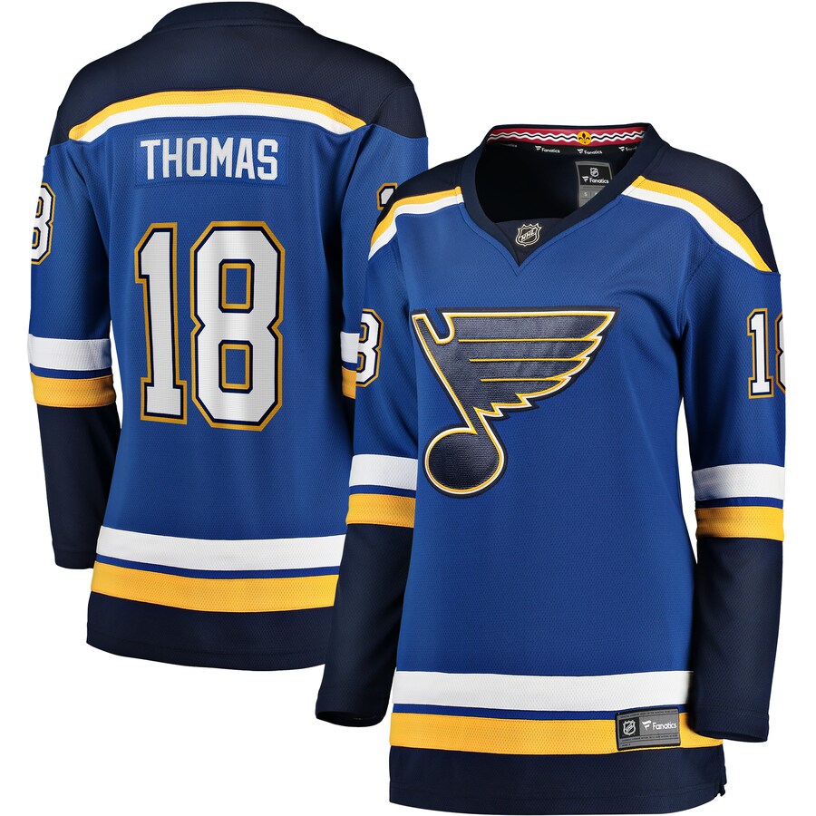 Women's St. Louis Blues Robert Thomas Fanatics Branded Blue Home Breakaway Player Jersey - Ujersey Shop