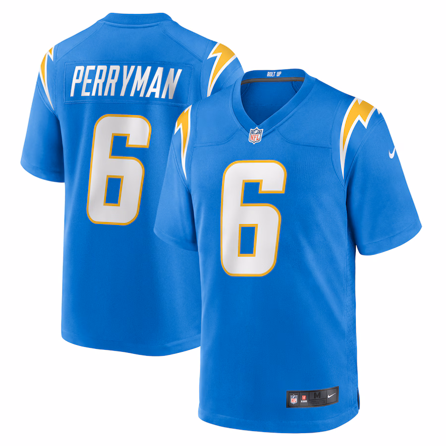 Men's Los Angeles Chargers Denzel Perryman Nike Powder Blue Team Game Jersey - Ujersey Shop