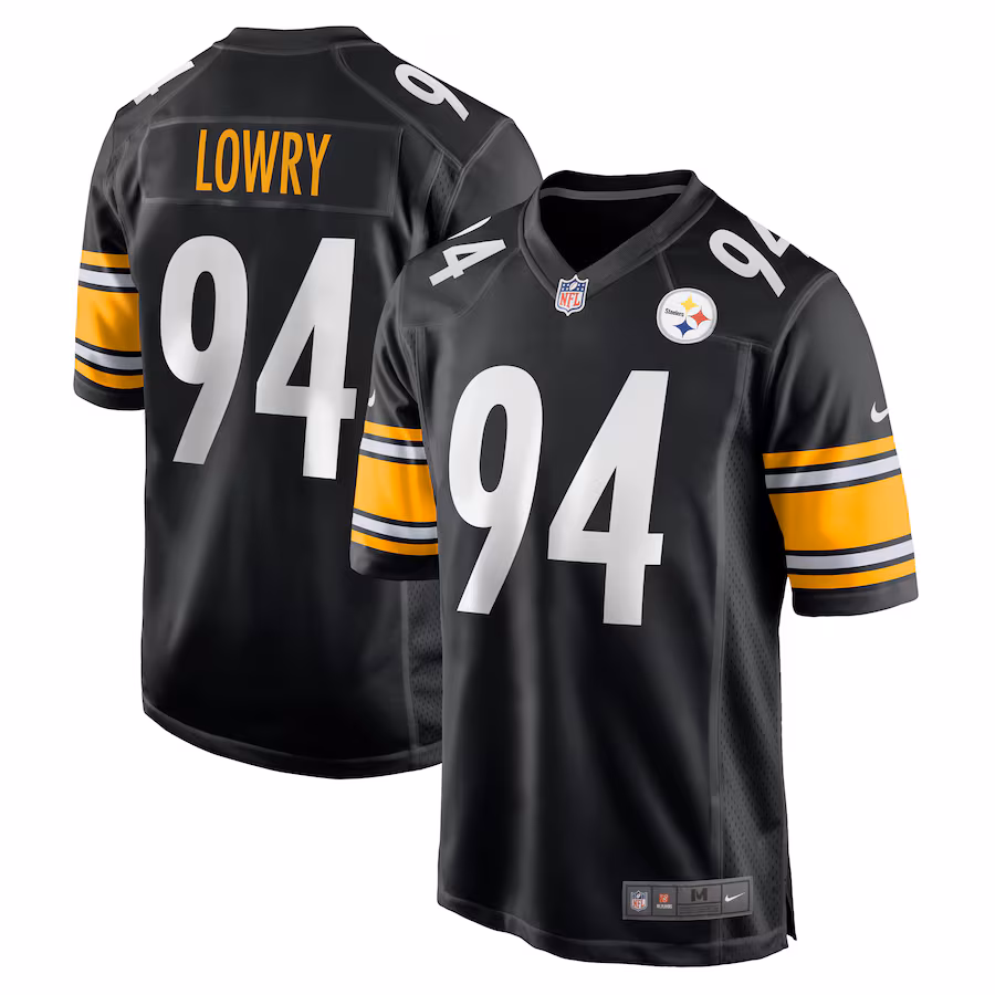 Men's Pittsburgh Steelers Dean Lowry Nike Black Game Jersey - Ujersey Shop