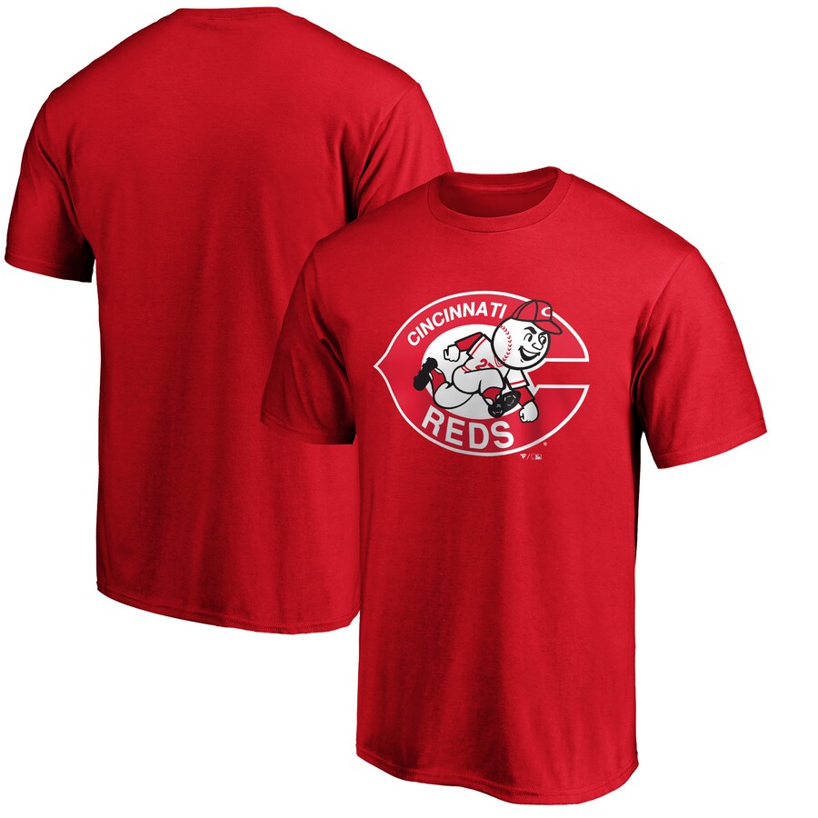 Men's Cincinnati Reds Red Cooperstown Collection Forbes T-Shirt - Ujersey Shop
