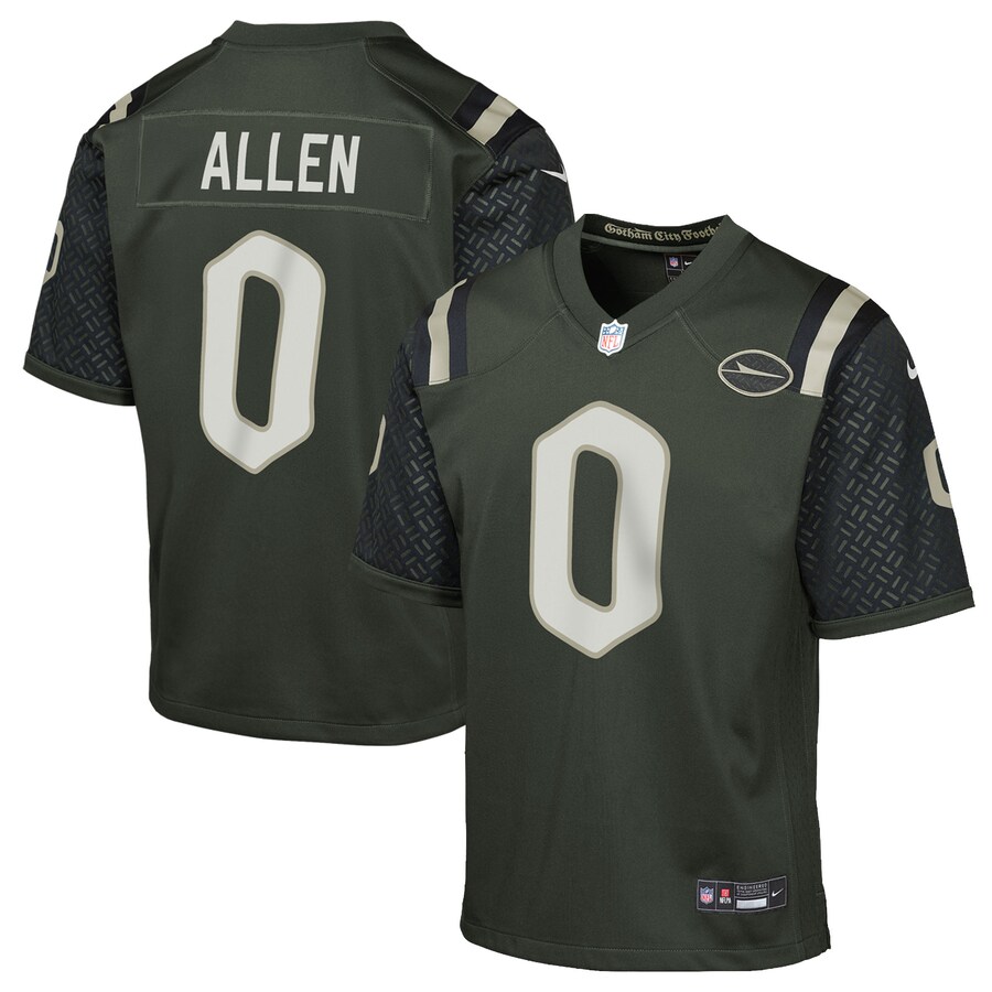 Youth New York Jets Braelon Allen Nike Gotham Green 2025 Rivalries Collection Game Jersey - Ujersey Shop