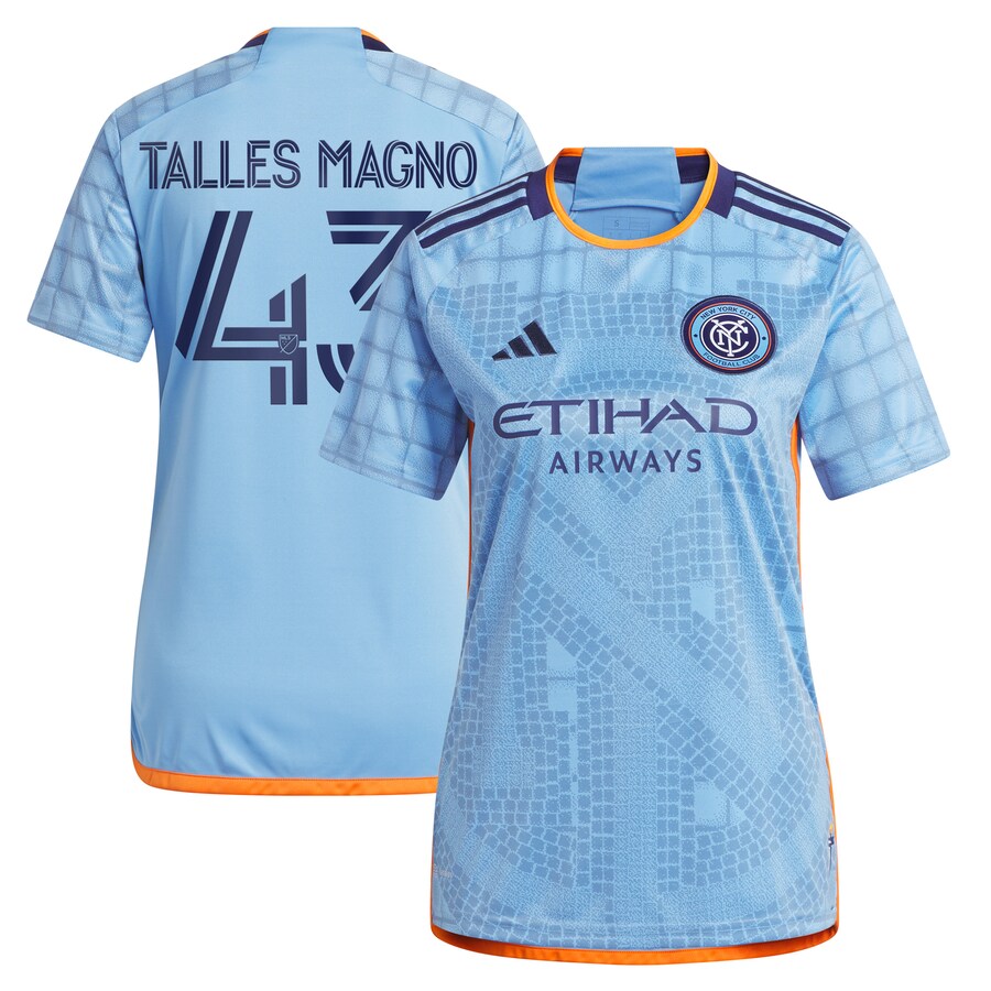 Women's New York City FC Talles Magno adidas Light Blue 2023 The Interboro Kit Replica Jersey - Ujersey Shop
