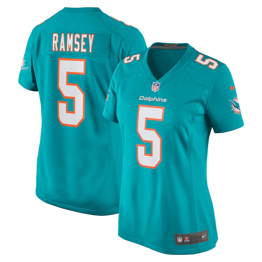 Women's Miami Dolphins Jalen Ramsey Nike Aqua Player Jersey - Ujersey Shop