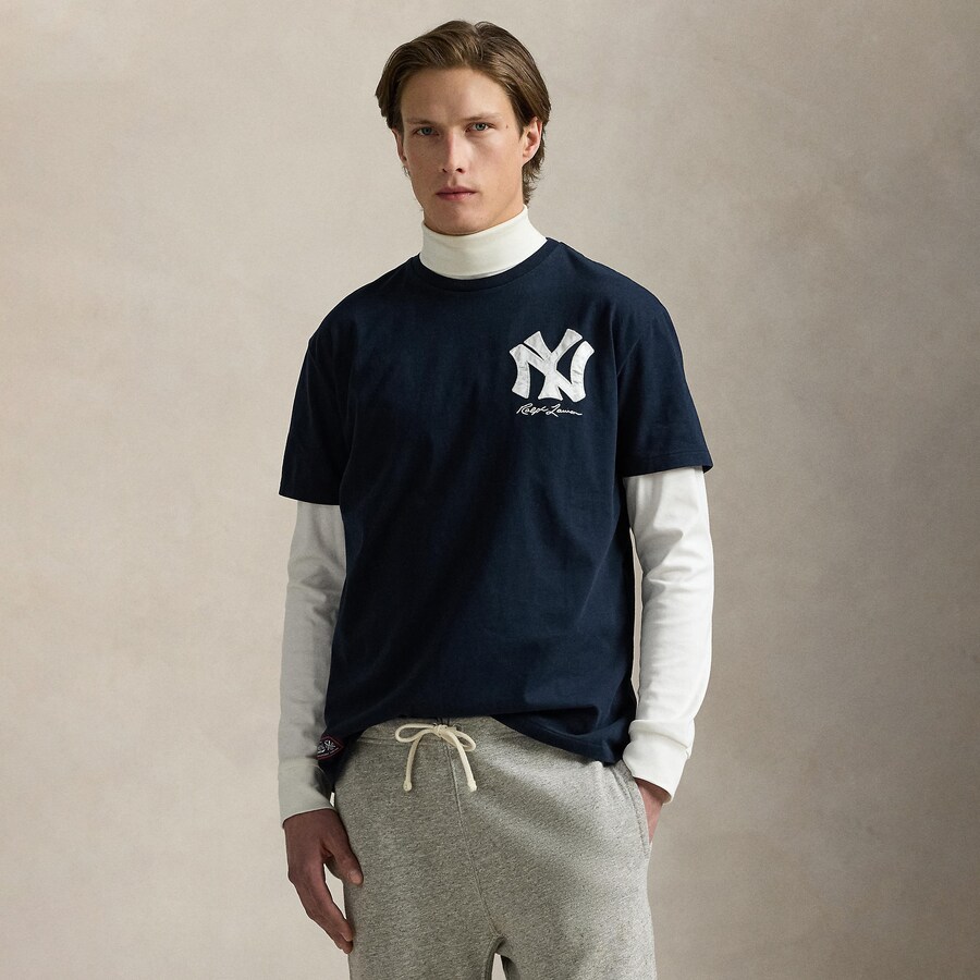Yankees Polo Ralph Lauren Navy Jersey T-Shirt - Ujersey Shop