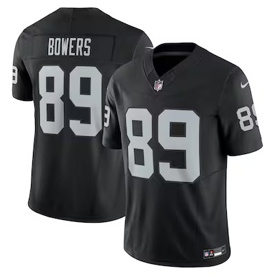 Men's Las Vegas Raiders Brock Bowers Nike Black Team Vapor F.U.S.E. Limited Jersey - Ujersey Shop