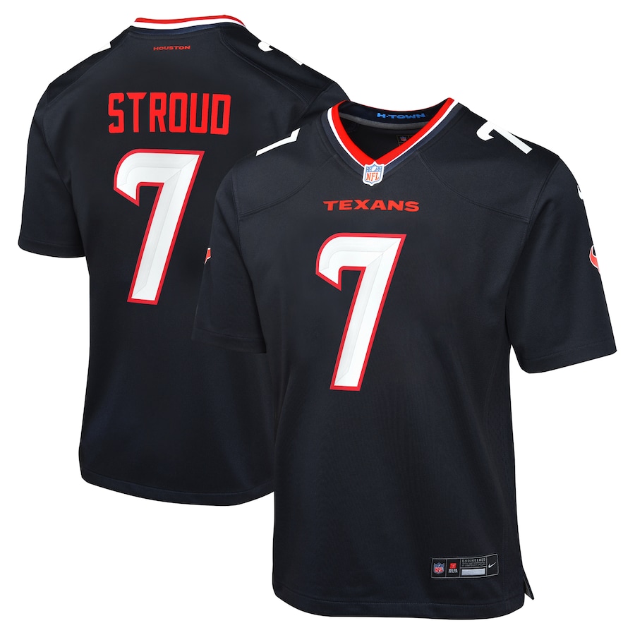 Youth Houston Texans C.J. Stroud Nike Navy Game Jersey - Ujersey Shop
