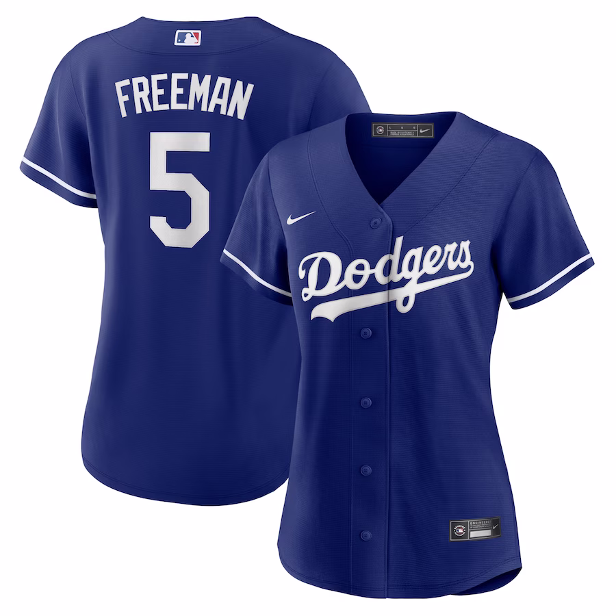 Women's Los Angeles Dodgers Freddie Freeman Nike Royal Alternate Replica Player Jersey - Ujersey Shop