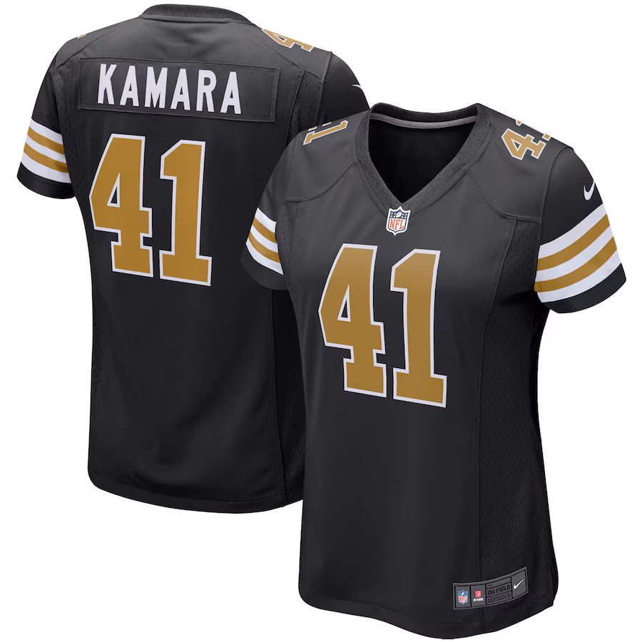 Women's New Orleans Saints Alvin Kamara Nike Black Player Jersey - Ujersey Shop