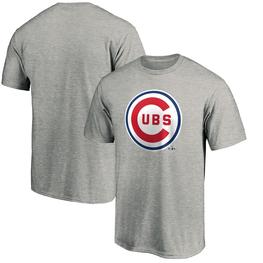 Men's Chicago Cubs Heather Gray Cooperstown Collection Forbes T-Shirt - Ujersey Shop