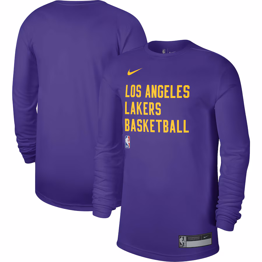 Unisex Los Angeles Lakers Nike Purple 2023/24 Legend On-Court Practice Long Sleeve T-Shirt - Ujersey Shop