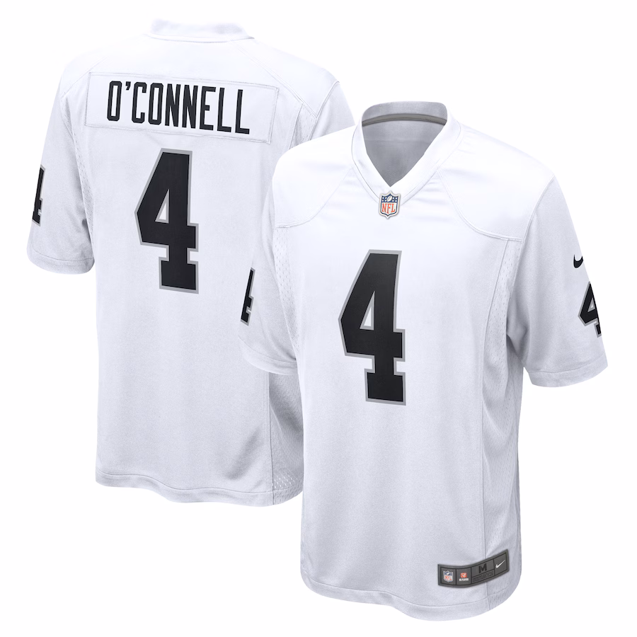 Men's Las Vegas Raiders Aidan O'Connell Nike  White  Game Jersey - Ujersey Shop