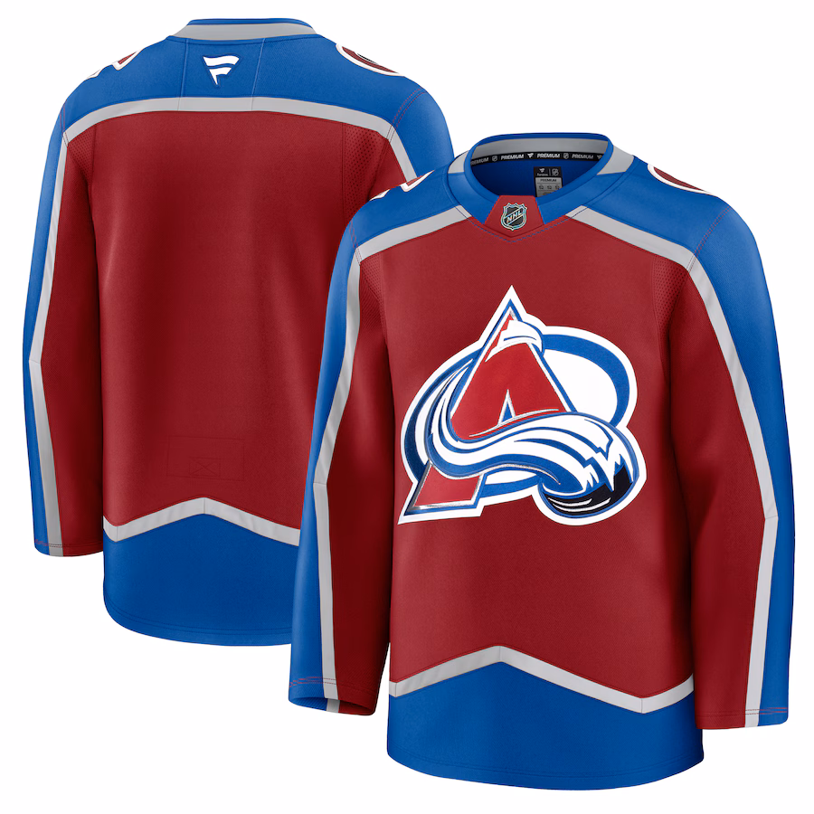 Men's Colorado Avalanche Fanatics Burgundy Home Premium Jersey - Ujersey Shop