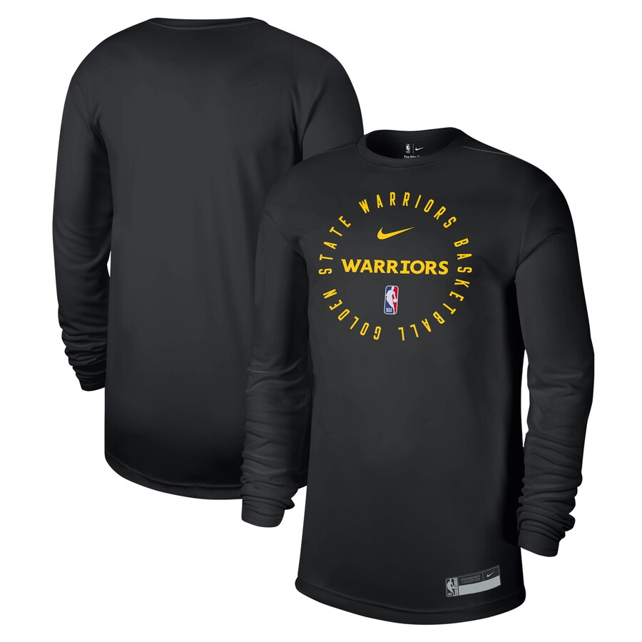 Men's Golden State Warriors Nike Black 2024/25 Legend On-Court Practice Long Sleeve T-Shirt - Ujersey Shop