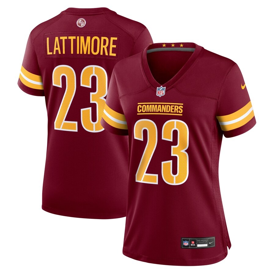 Women's Washington Commanders Marshon Lattimore Nike Burgundy Game Jersey - Ujersey Shop