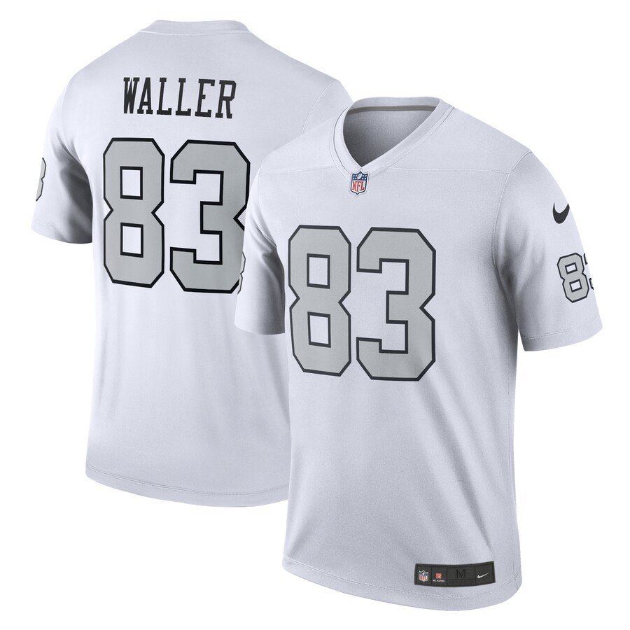Men's Las Vegas Raiders Darren Waller Nike White Alternate Legend Player Performance Top - Ujersey Shop