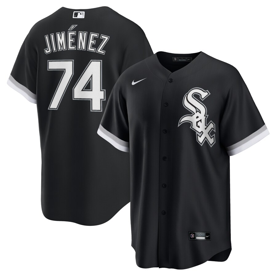 Men's Chicago White Sox Eloy Jimenez Nike Black Alternate Replica Player Name Jersey - Ujersey Shop