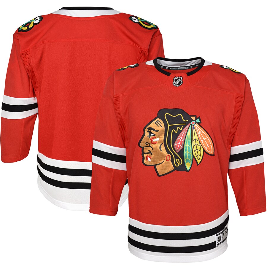 Youth Chicago Blackhawks Red Premier Jersey - Ujersey Shop