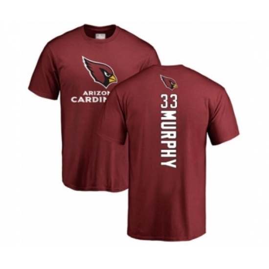 Football Arizona Cardinals #33 Byron Murphy Maroon Backer T-Shirt - Ujersey Shop