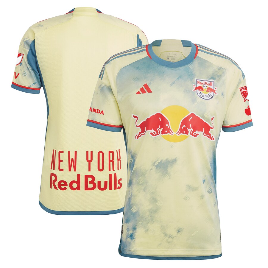 Men's New York Red Bulls adidas Yellow 2023 Daniel Patrick Kit Authentic Jersey - Ujersey Shop