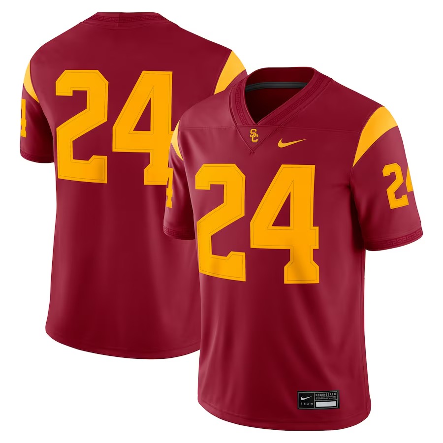Men's Nike #24 Cardinal USC Trojans Game Jersey - Ujersey Shop