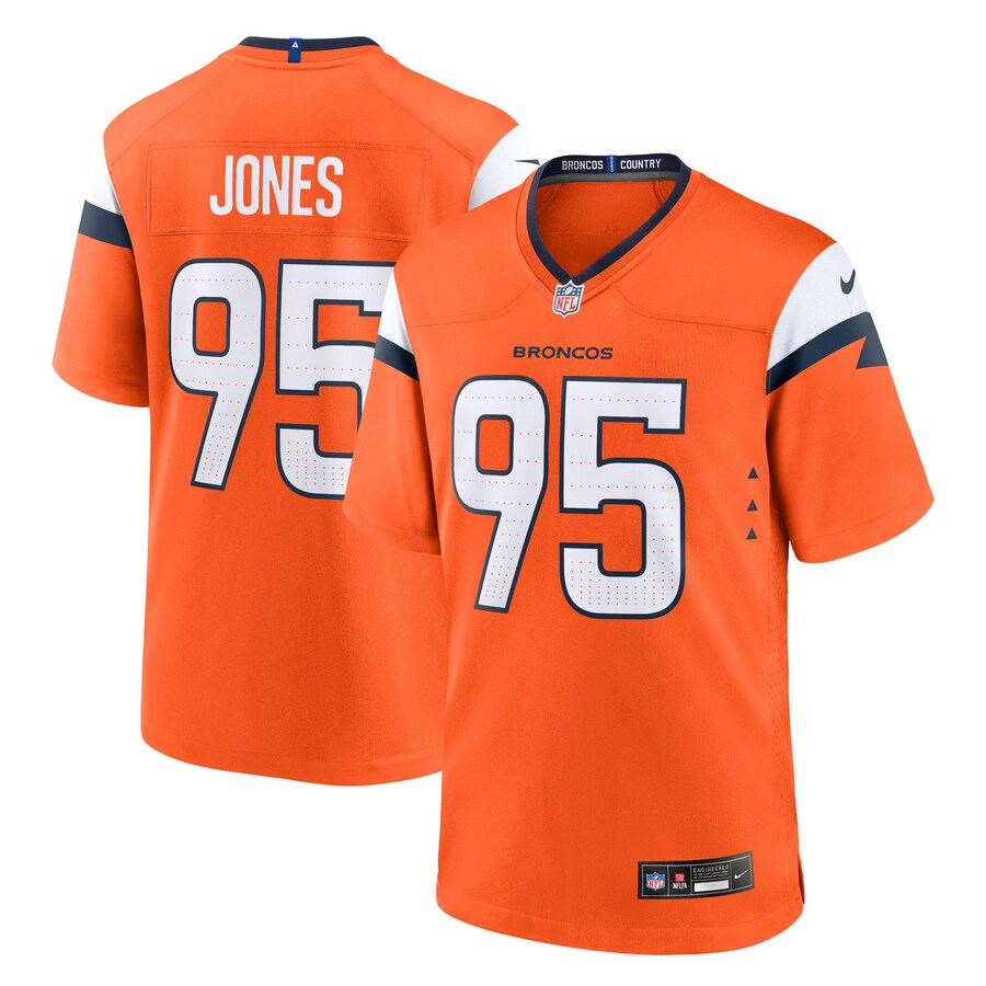 Men's Denver Broncos Sai'vion Jones Nike Orange Team Game Jersey - Ujersey Shop
