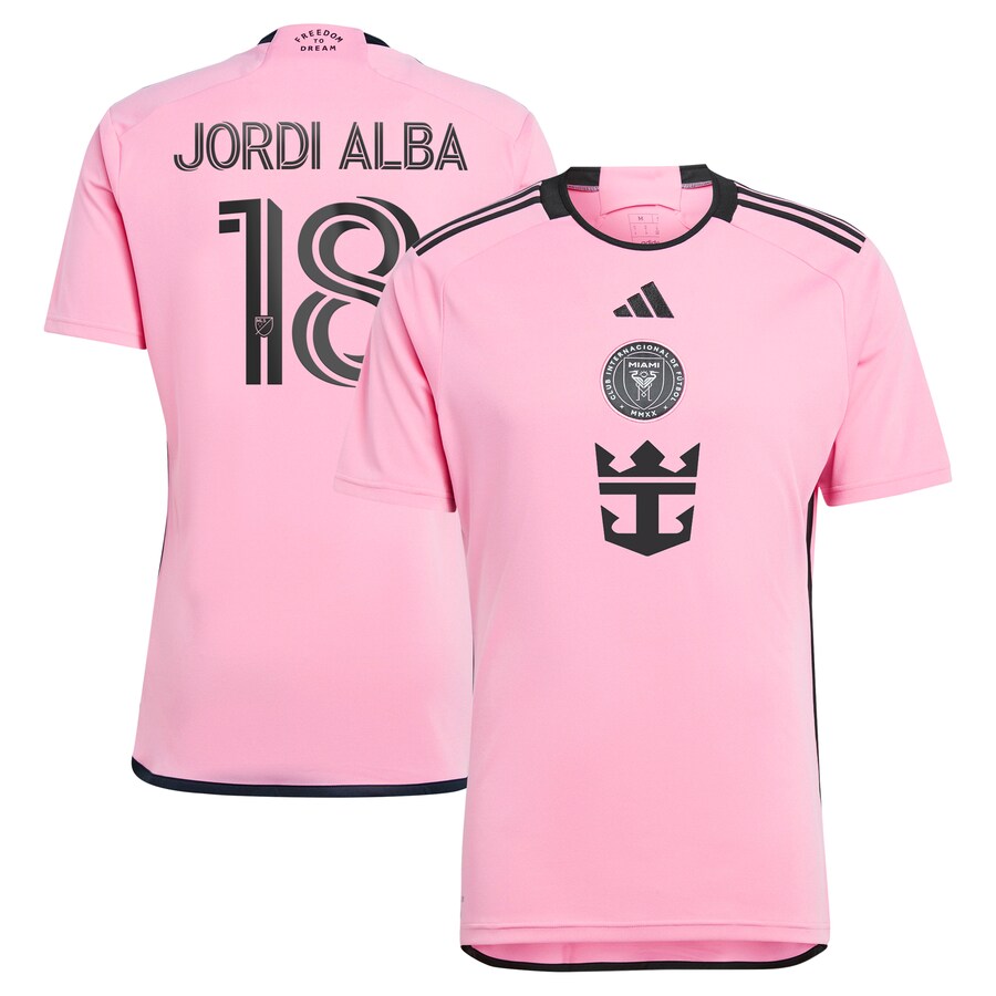 Men's Inter Miami CF Jordi Alba Ramos adidas Pink 2024 2getherness Replica Player Jersey - Ujersey Shop
