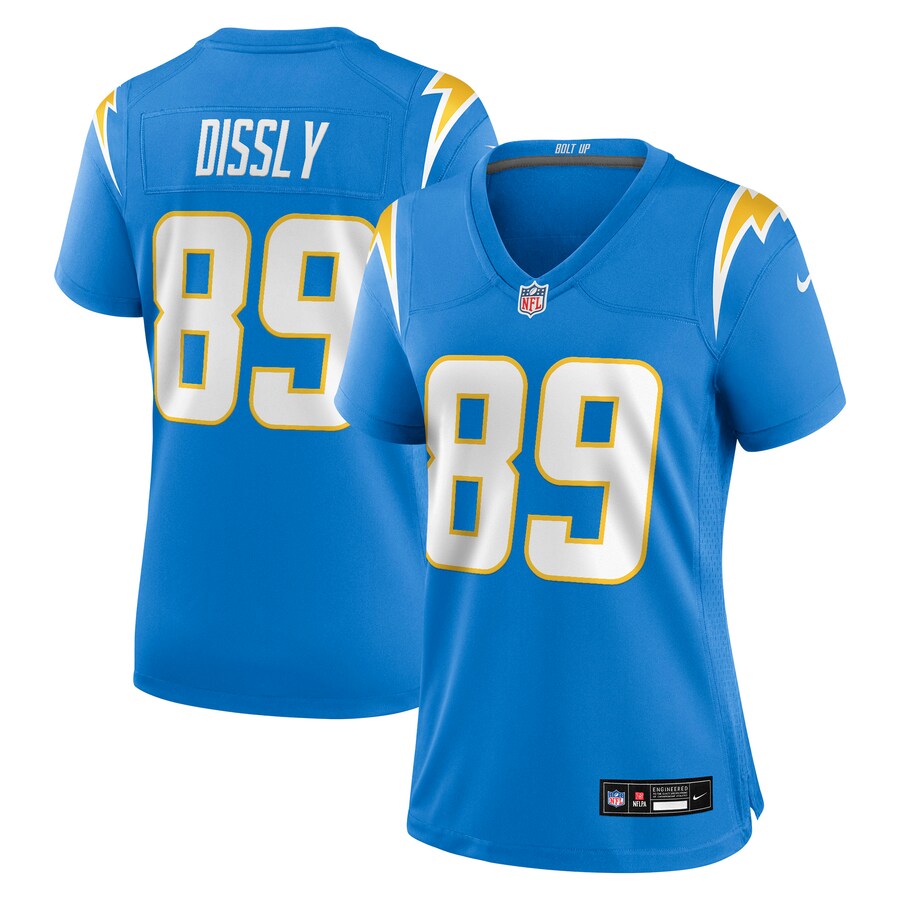 Women's Los Angeles Chargers Will Dissly Nike Powder Blue Team Game Jersey - Ujersey Shop