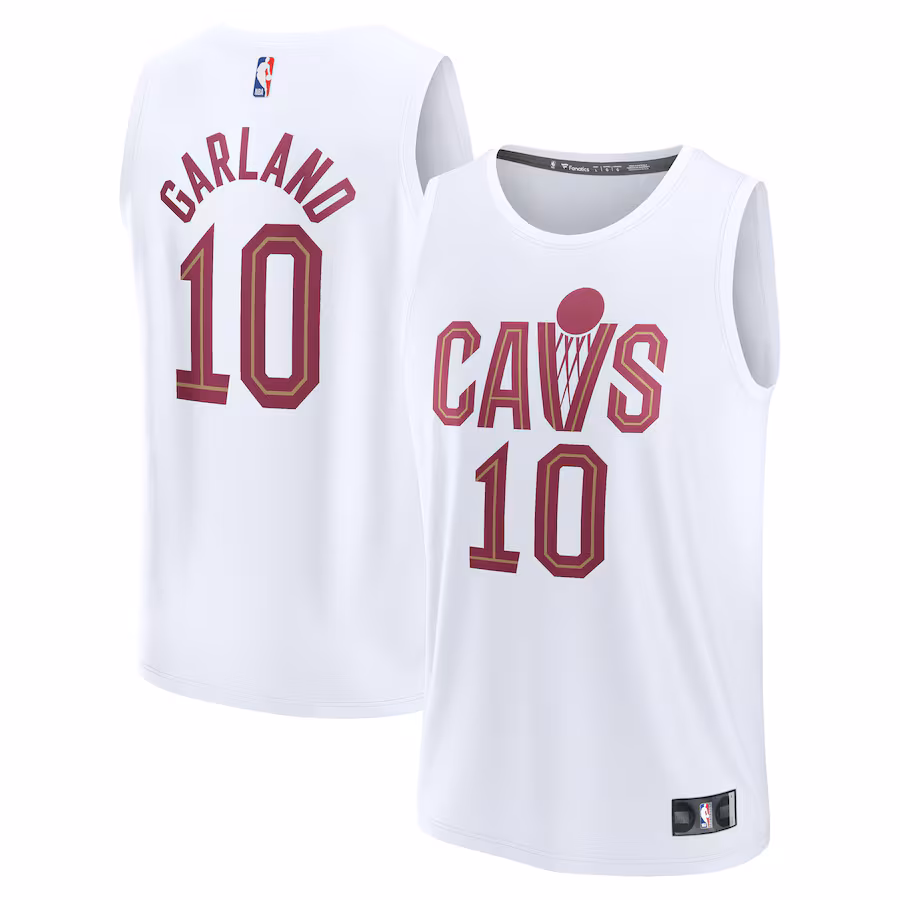 Men's Cleveland Cavaliers Darius Garland Fanatics White Fast Break Replica Player Jersey - Association Edition - Ujersey Shop