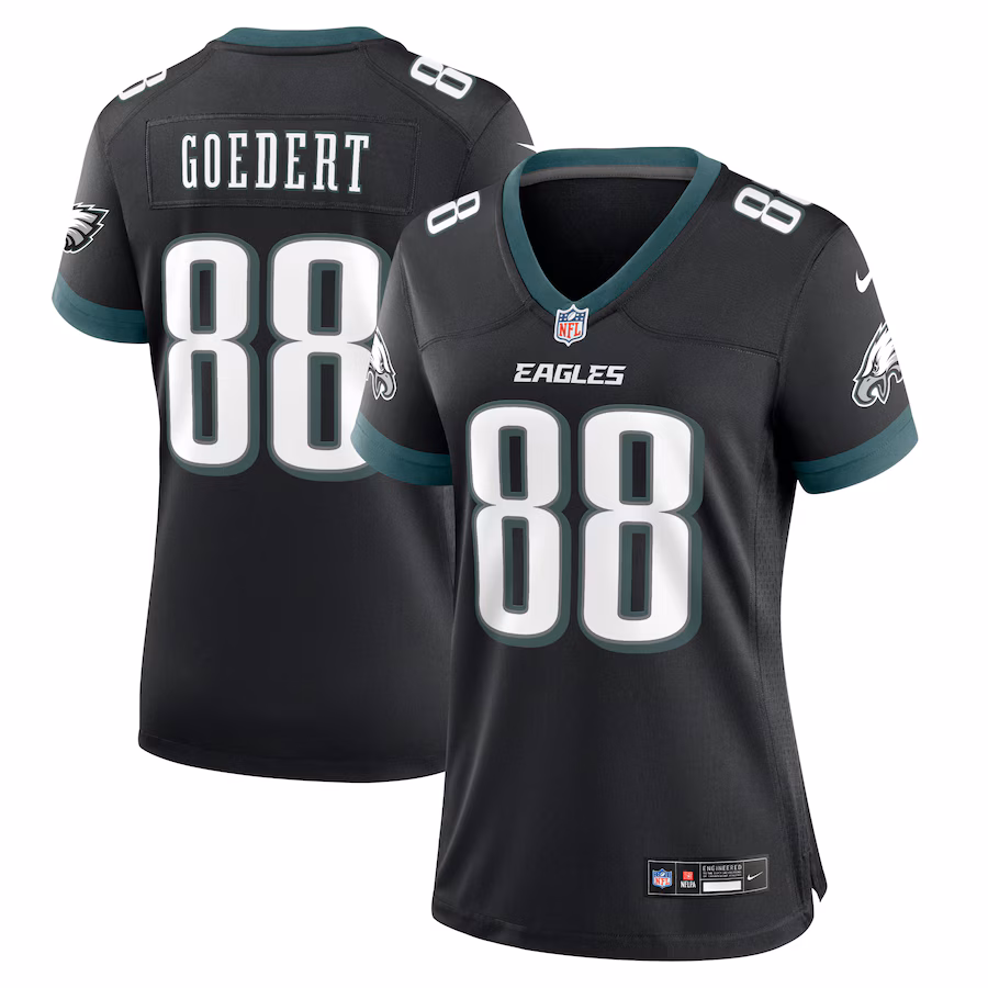 Women's Philadelphia Eagles Dallas Goedert Nike Black Alternate Game Jersey - Ujersey Shop