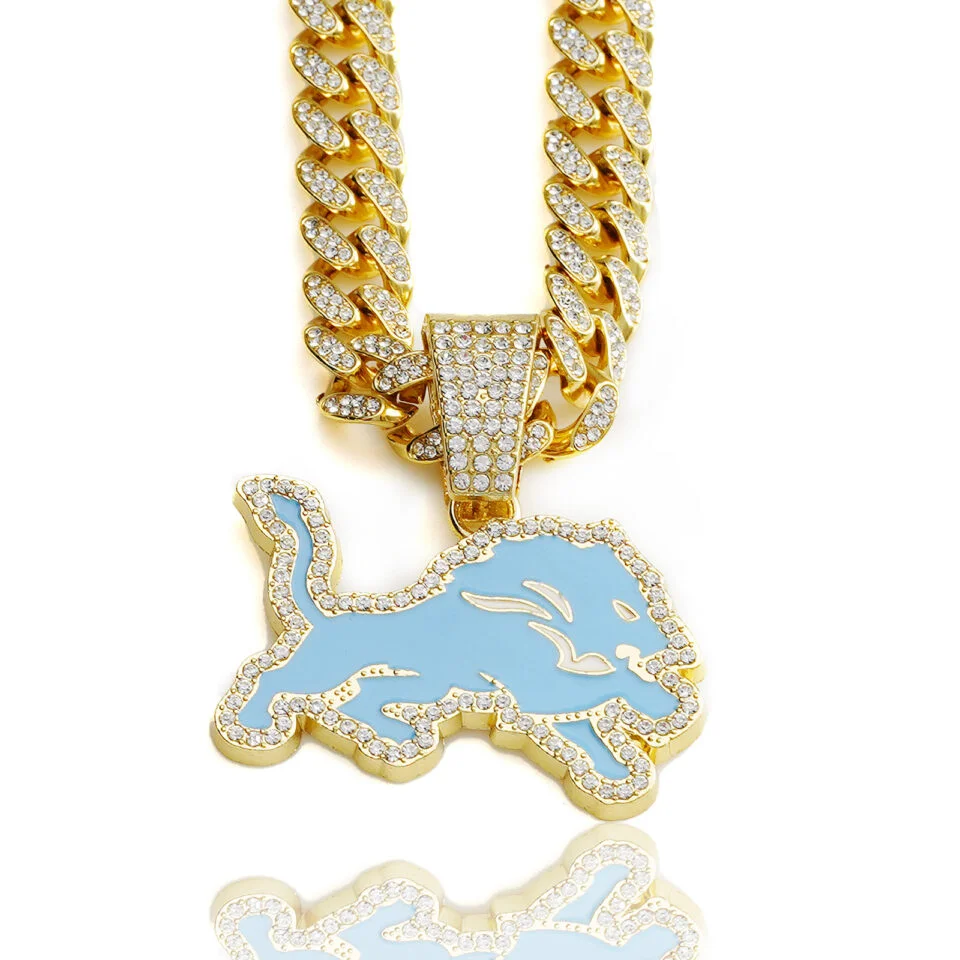 Detroit Lions Football Necklace for Fans - Ujersey Shop