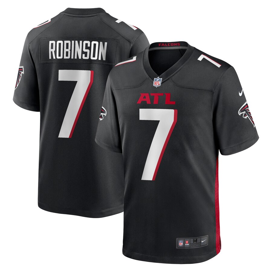 Men's Atlanta Falcons Bijan Robinson Nike Black Game Jersey - Ujersey Shop