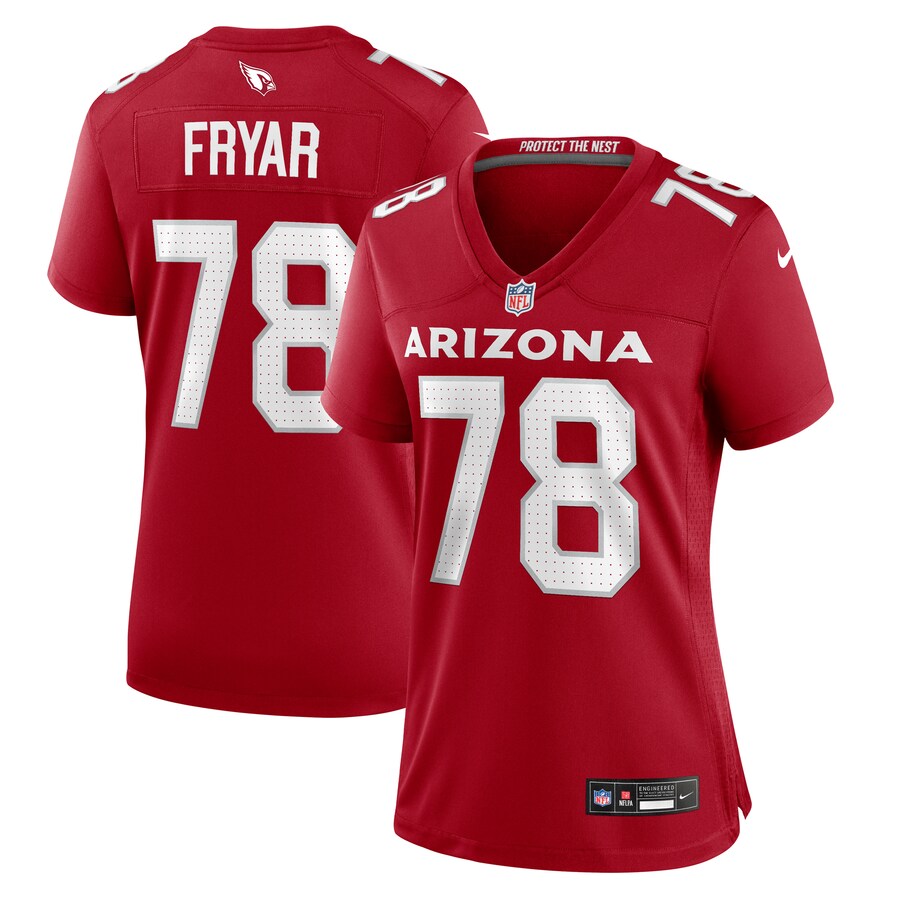 Women's Arizona Cardinals Josh Fryar Nike Cardinal Team Game Jersey - Ujersey Shop