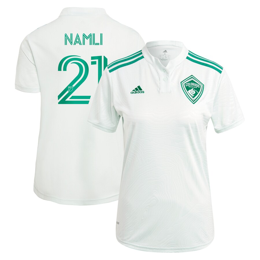 Women's Colorado Rapids Younes Namli adidas Green 2021 Class Five Replica Player Jersey - Ujersey Shop