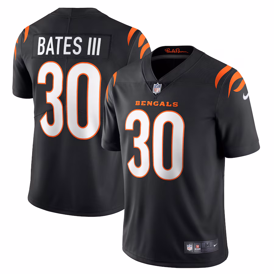 Men's Cincinnati Bengals Jessie Bates III Nike Black Vapor Limited Jersey - Ujersey Shop