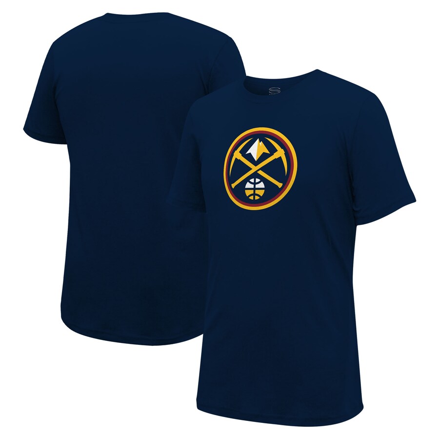 Unisex Denver Nuggets Stadium Essentials Navy Primary Logo T-Shirt - Ujersey Shop