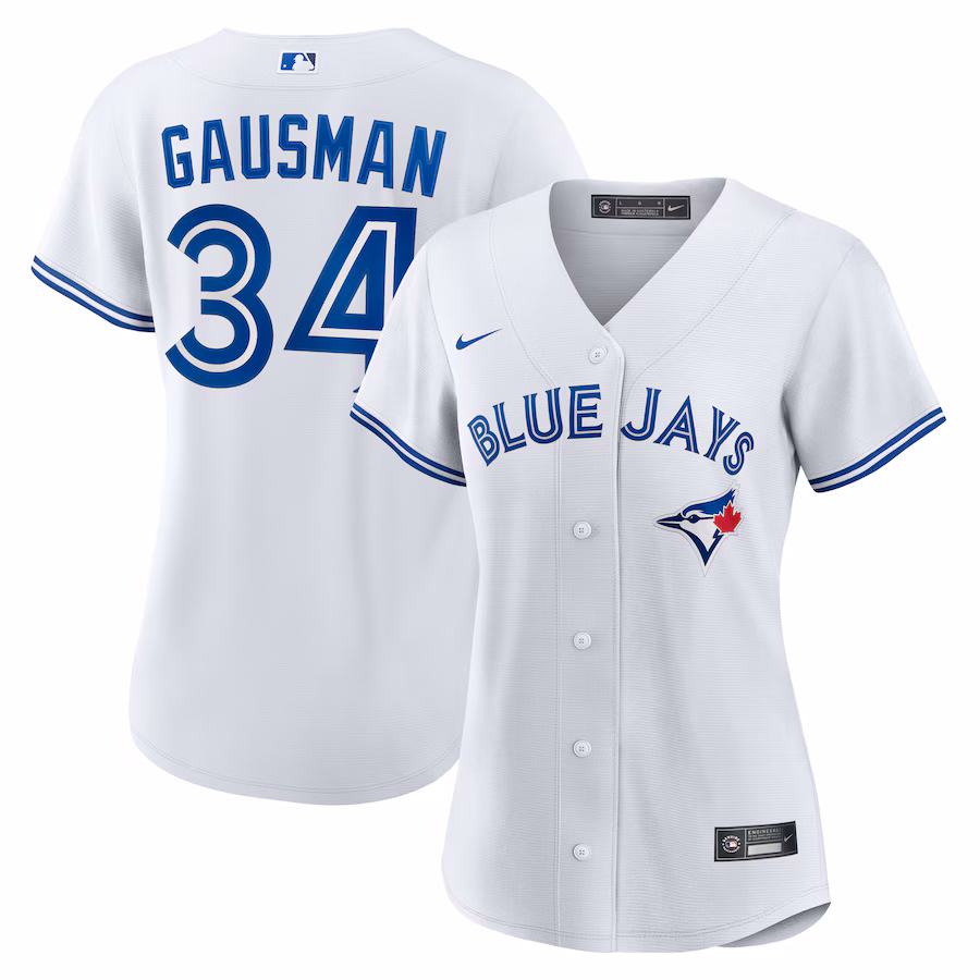 Women's Toronto Blue Jays Kevin Gausman Nike White Home Replica Jersey - Ujersey Shop