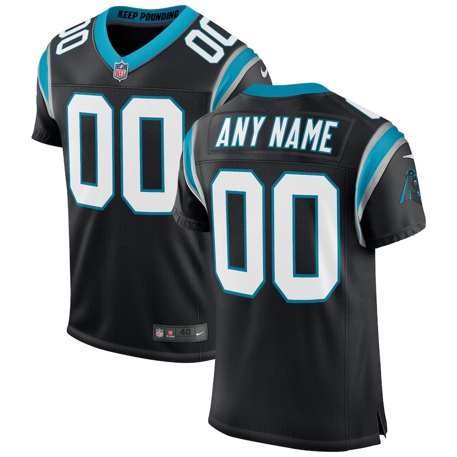 Men's Carolina Panthers Nike Black Classic Custom Elite Jersey - Ujersey Shop