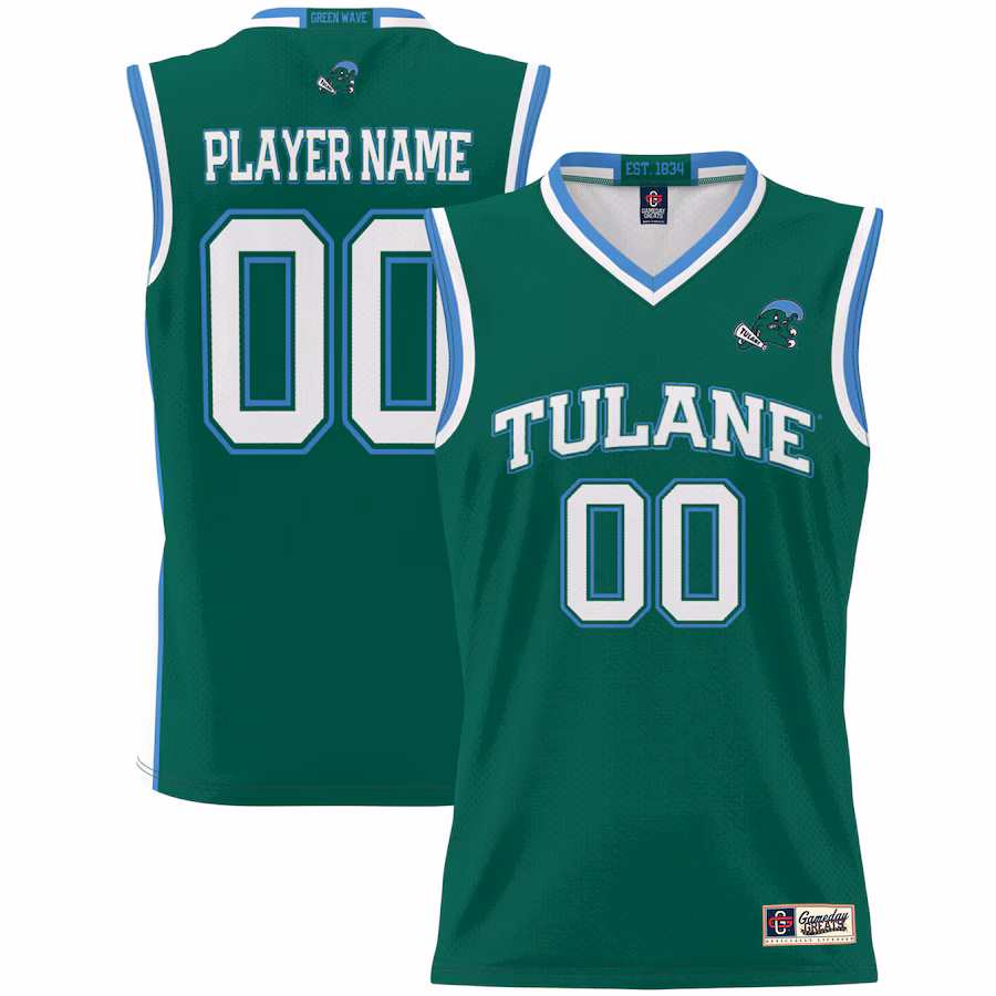 Tulane Green Wave GameDay Greats Youth NIL Pick-A-Player Lightweight Women's Basketball Jersey - Green - Ujersey Shop