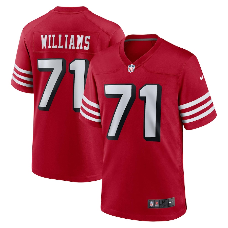 Men's San Francisco 49ers Trent Williams Nike Scarlet Alternate Game Jersey - Ujersey Shop