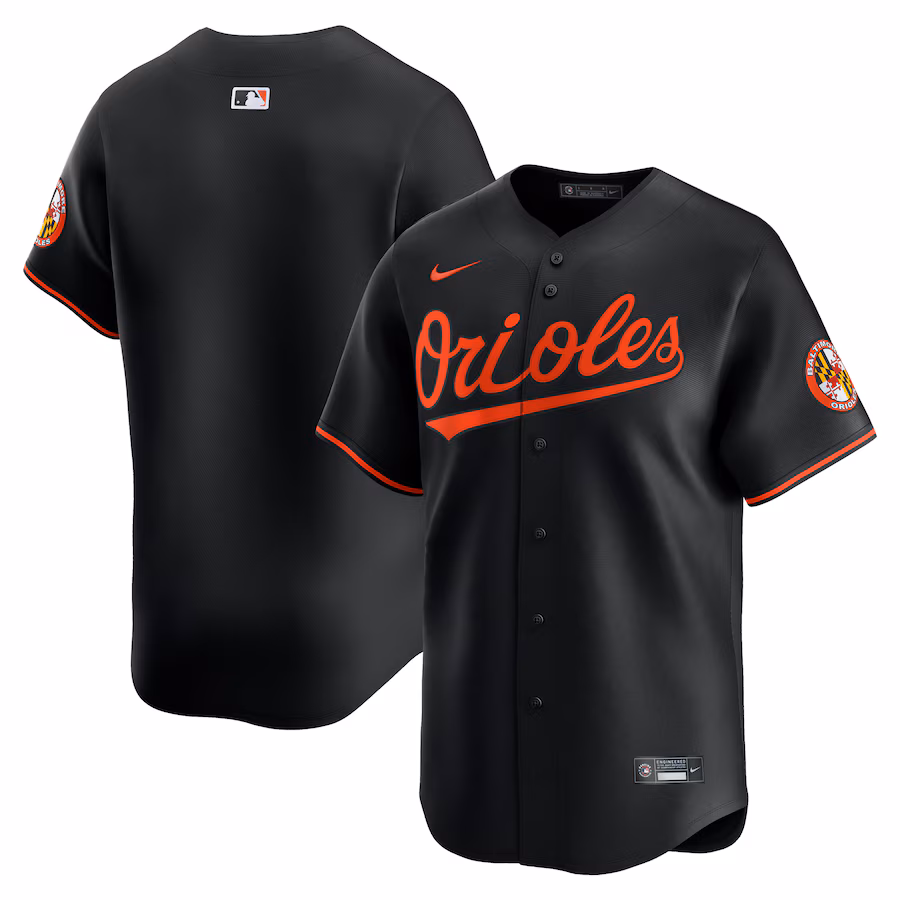 Men's Baltimore Orioles  Nike Black  Alternate Limited Jersey - Ujersey Shop