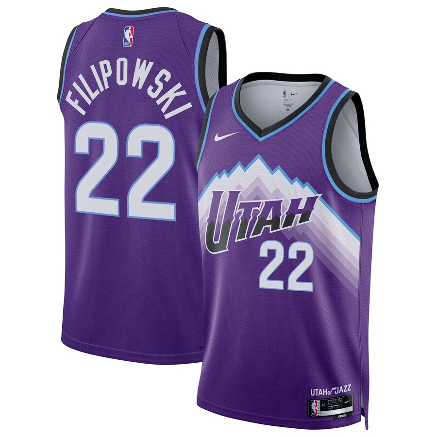 Unisex Utah Jazz Kyle Filipowski Nike Purple Swingman Jersey - Icon Edition - Ujersey Shop