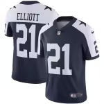 Men's Dallas Cowboys Ezekiel Elliott Nike Navy Alternate Vapor Limited Jersey - Ujersey Shop