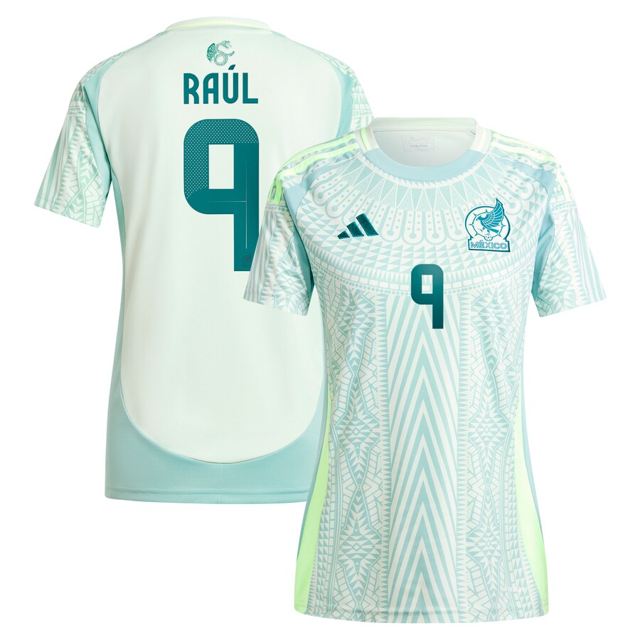 Women's Mexico National Team Raul Jimenez adidas Green 2024 Away Replica Player Jersey - Ujersey Shop