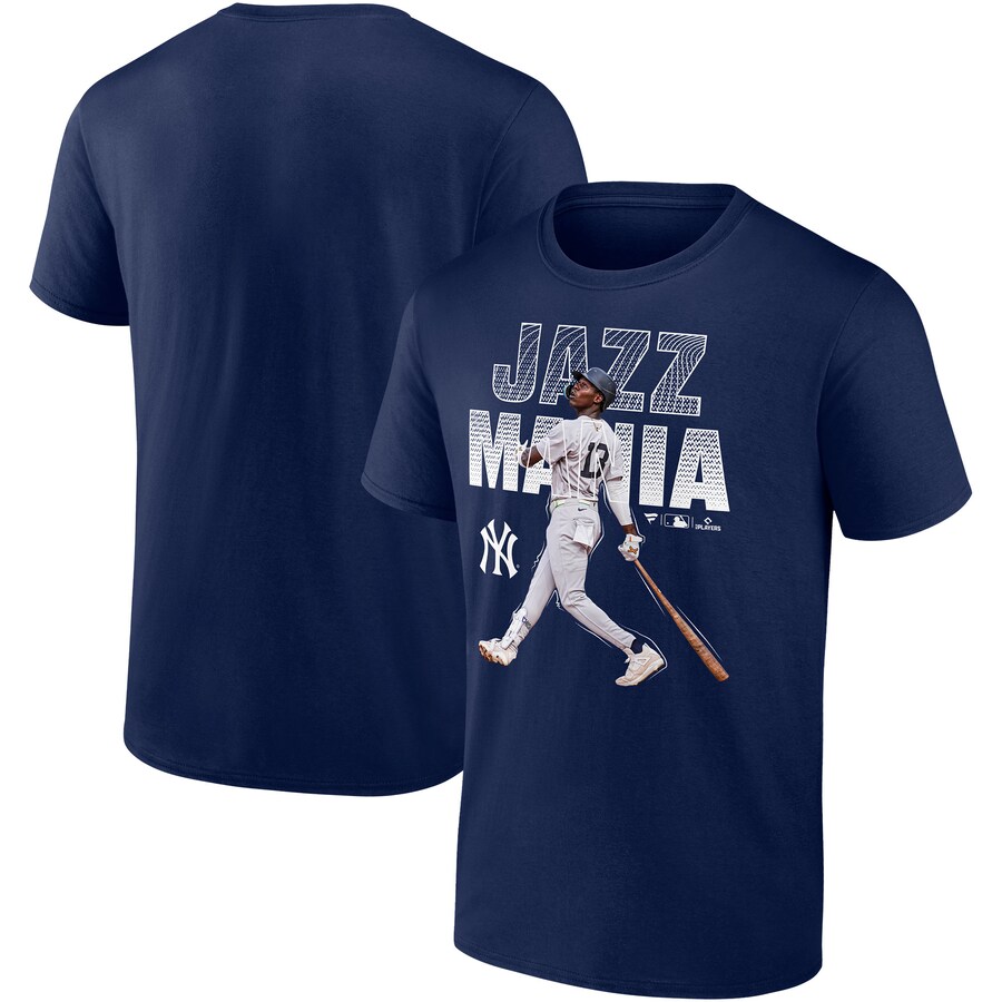 Men's New York Yankees Jazz Chisholm Jr. Navy Jazz Mania T-Shirt - Ujersey Shop