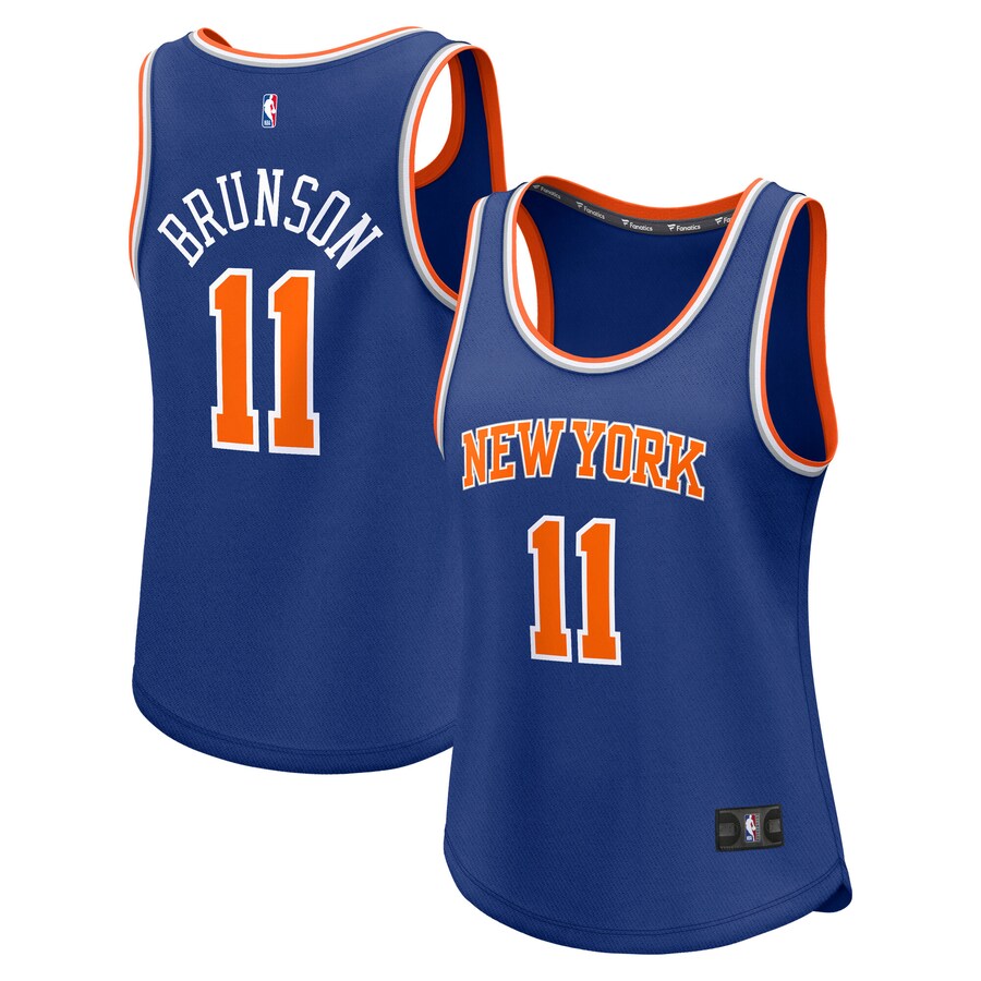 Women's New York Knicks Jalen Brunson Fanatics Blue Fast Break Player Jersey - Icon Edition - Ujersey Shop