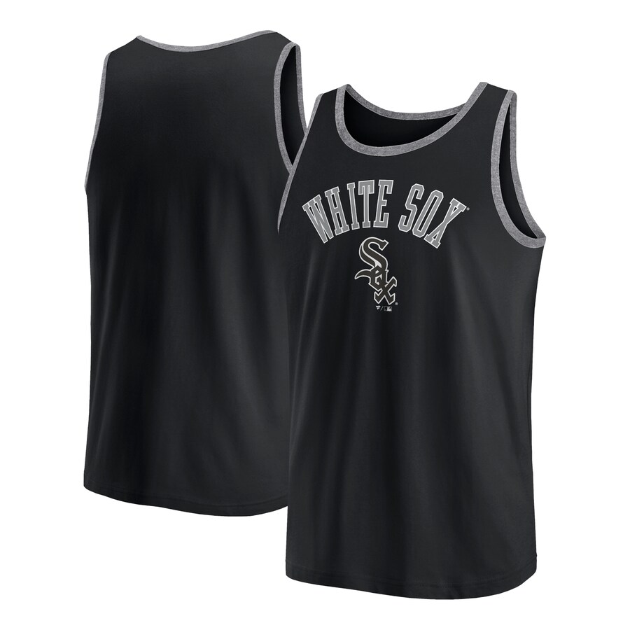 Men's Chicago White Sox Fanatics Black Bet Tank Top - Ujersey Shop