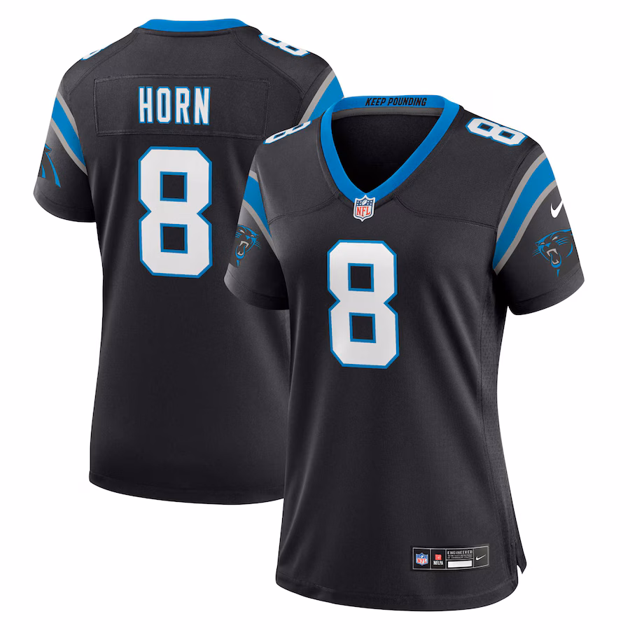 Women's Carolina Panthers Jaycee Horn Nike Black Player Jersey - Ujersey Shop